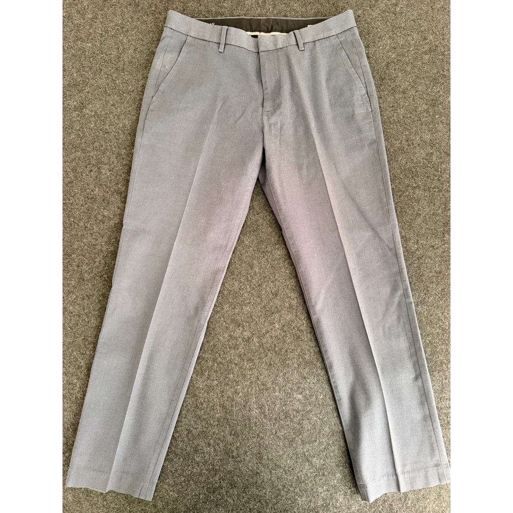 Bonobos Monday Chino Pants Mens 33x30 Slate Blue Stretch Cotton Flat Front